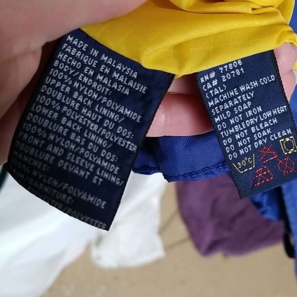 Vintage 90s tommy hilfiger windbreaker w/ hood XL - Picture 15 of 15